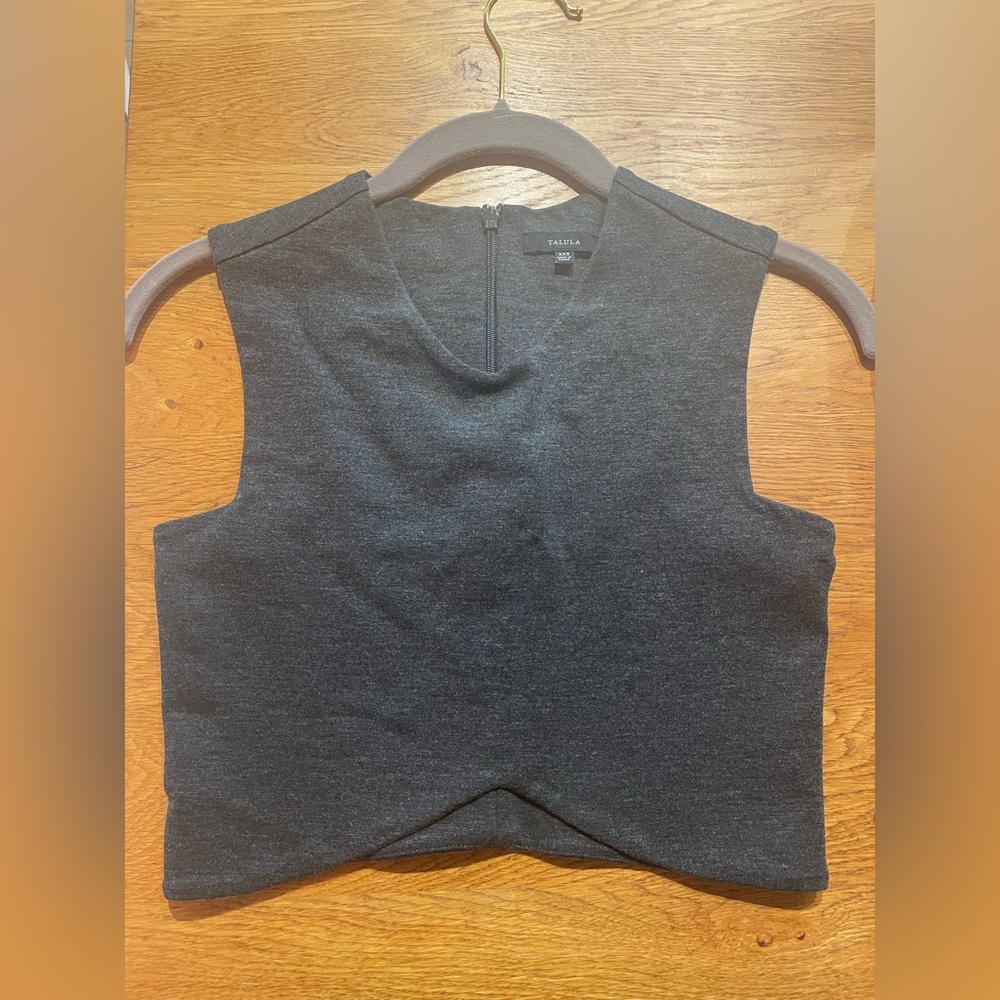 Talula Charcoal Crop Top